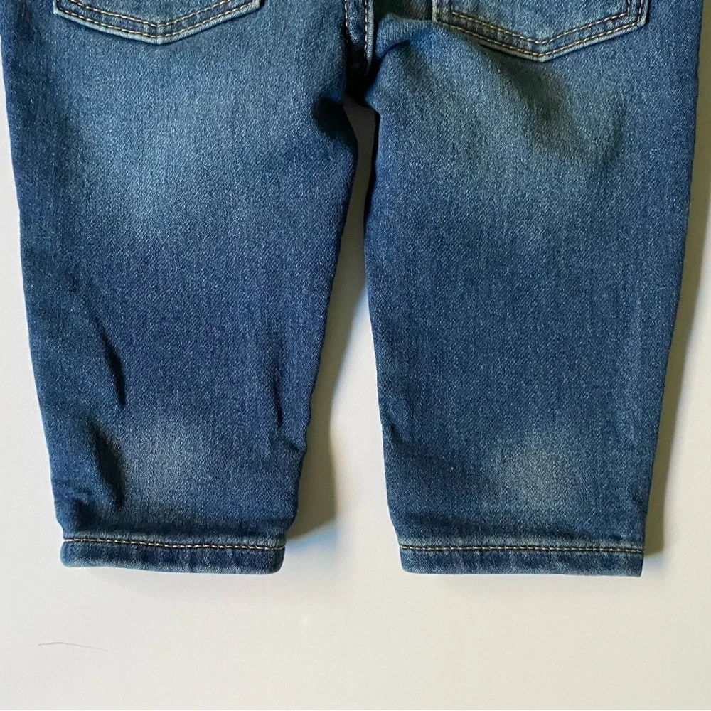 Gap jeans size 3-6 months “My first easy slim” comfy wide waist band baby EUC